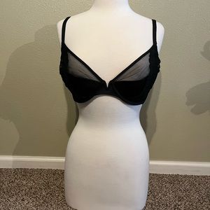 Savage X Fenty 36DDD black partial see through bra